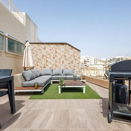 Bright 3br Penthouse With Pool & Bbq In Msida By Quicktrips 公寓 *